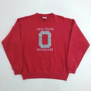 VTG 80's Santee Sweats Ohio State Buckeyes Crewneck Sweater L Embroidered NCAA